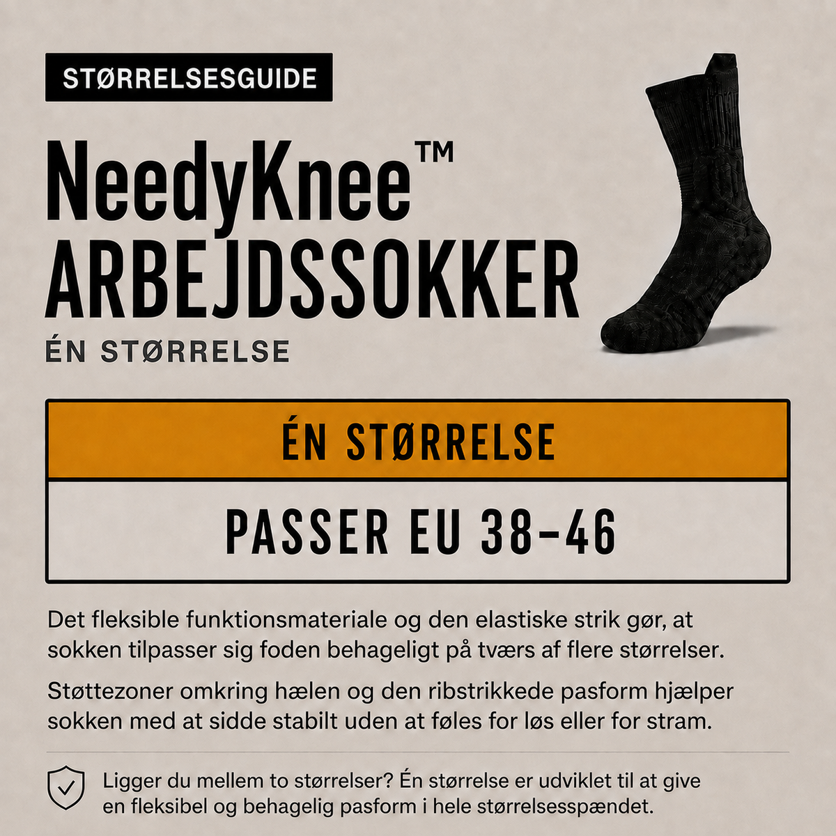 NeedyKnee™ Arbejdssokker