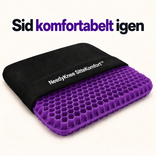 NeedyKnee SitteKomfort™ – Ergonomisk gelépude til sunde siddestunder