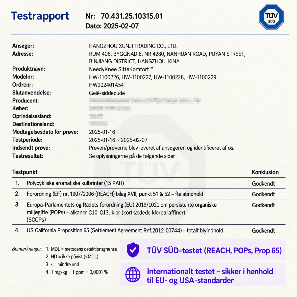 NeedyKnee SitteKomfort™ – Ergonomisk gelépude til sunde siddestunder