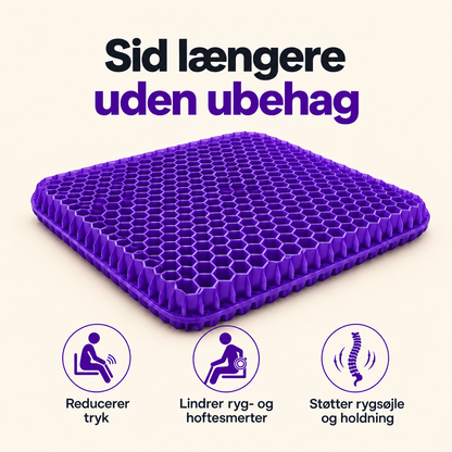 NeedyKnee SitteKomfort™ – Ergonomisk gelépude til sunde siddestunder
