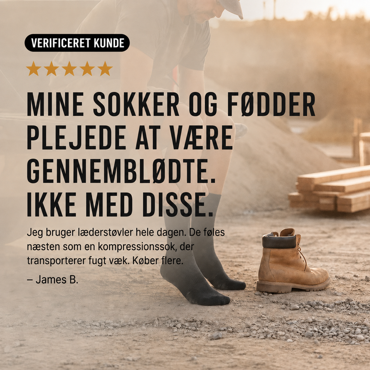 NeedyKnee™ Arbejdssokker