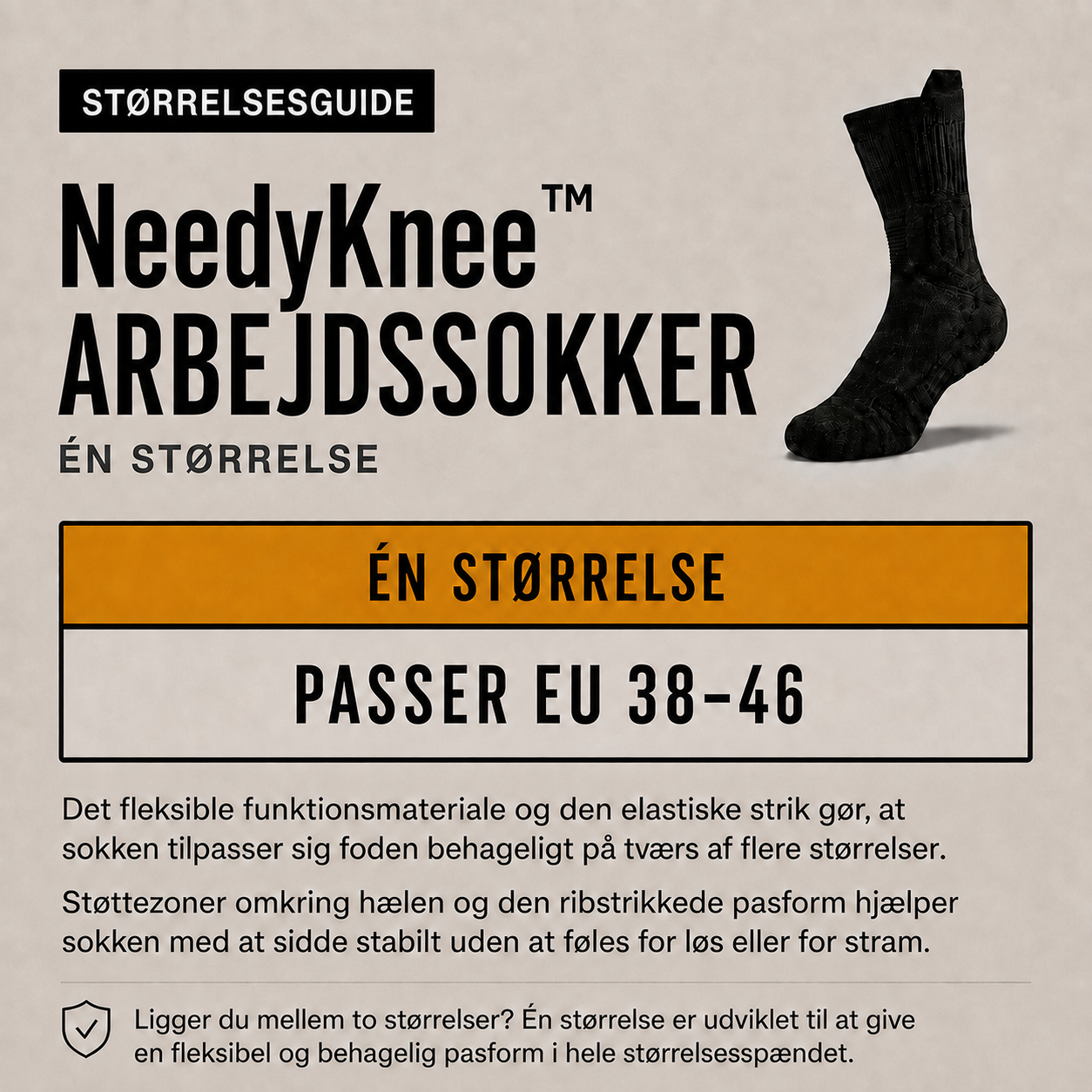 NeedyKnee™ Arbejdssokker